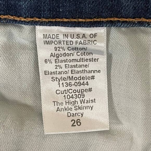 Current/Elliott • High Rise Ankle Skinny Jeans in Darcy - Picture 7 of 7